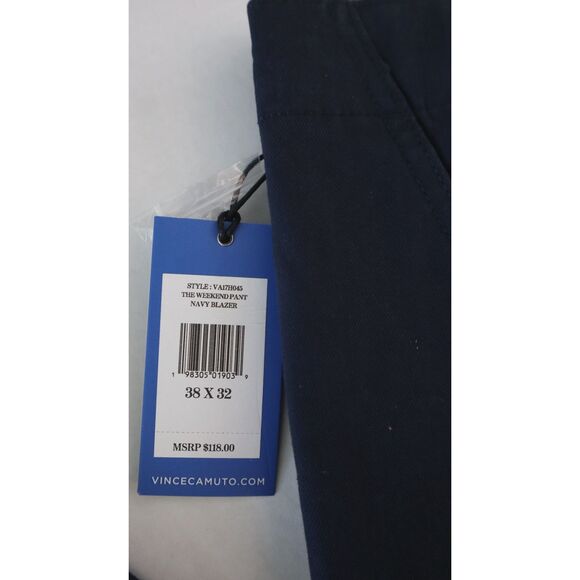 Vince Camuto VA17H045 Men's Sz 38x32 Navy Blazer Blue The Weekend Pants - Picture 6 of 13